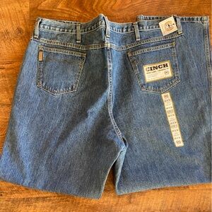 NEW Cinch Green Label Jeans Mens Sz 46x34 Relaxed Fit Original Rise Tapered Leg